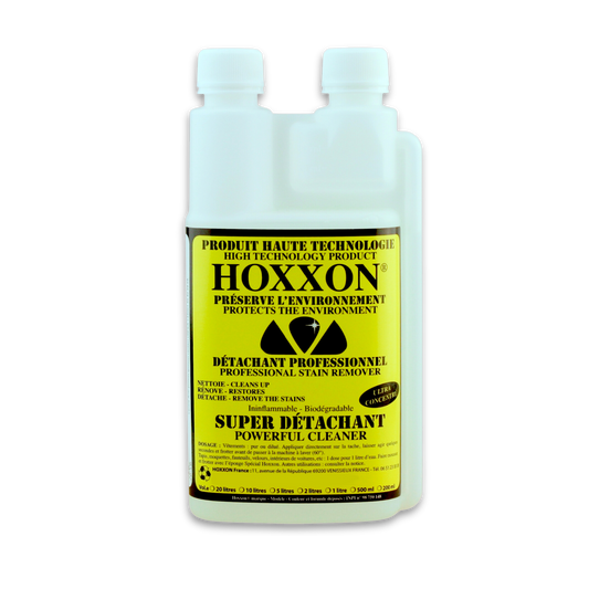 Notice HOXXON : Mode d'emploi du Super Détachant® pour éliminer les taches